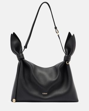 Loewe Bolso Al Hombro Scarf Medium De Piel - Negro