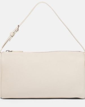 The Row 90s Leather Shoulder Bag - Natural