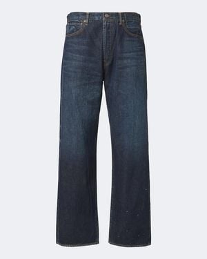 Visvim Wide-Leg Jeans Social Sculpture 01 - Blau