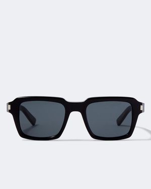 Saint Laurent Eckige Sonnenbrille Sl 947 - Schwarz