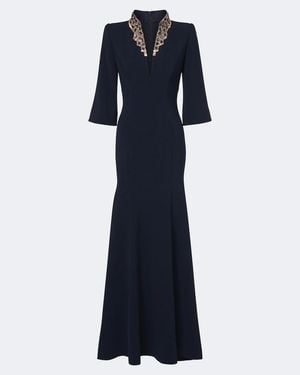 Jenny Packham Nyota Embellished Gown - Blue