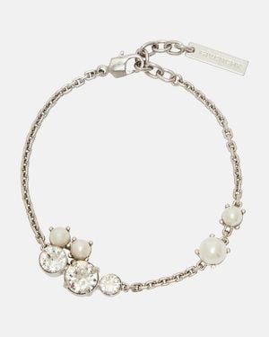 Givenchy Armband Mit Kristallen Und Zierperlen - Mettallic