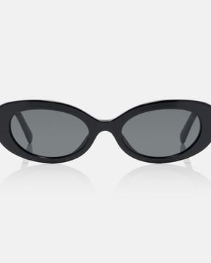 Dolce & Gabbana Devotion Oval Sunglasses - Brown