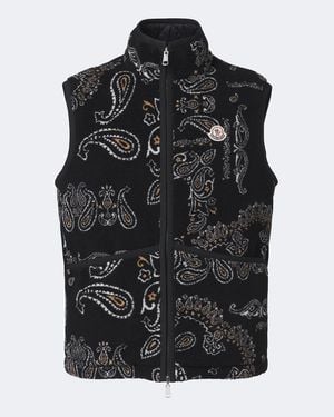 Moncler Reversible Paisley Vest - Black