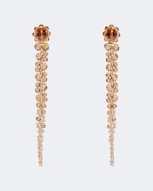 Simone Rocha Crystal-Embellished Drop Earrings - White