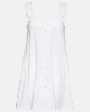 Marysia Swim Scalloped Cotton Blend Minidress - White