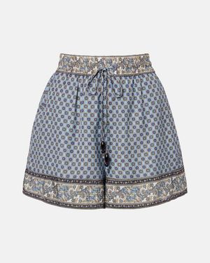 Veronica Beard Vivaldi Printed Shorts - Gray