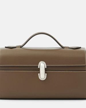 SAVETTE Tote Bag Symmetry Pochette Aus Leder - Braun