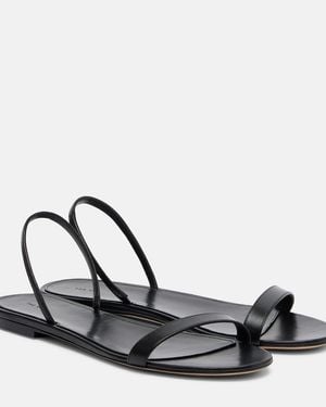 The Row Sandalen Ella Aus Leder - Schwarz