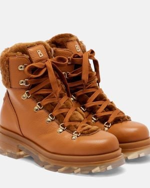 Bogner Schnuerstiefel Swansea Aus Leder Mit Shearling - Braun