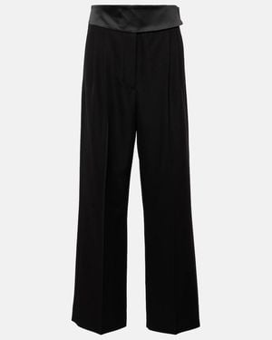 Stella McCartney Wool Tuxedo Pants - Black