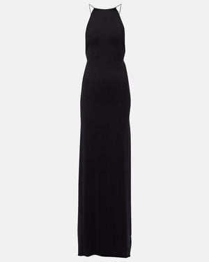 Coperni Suspended Triangle Open-Back Maxi Dress - Blue