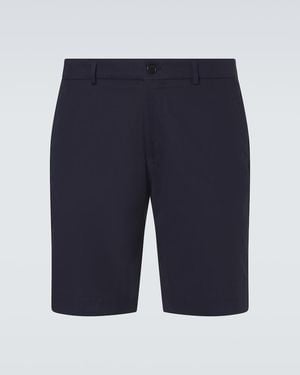 Slowear Cotton-Blend Shorts - Blue