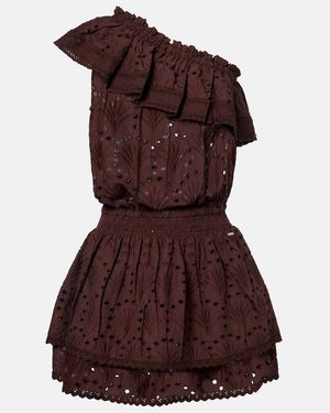 Melissa Odabash Minikleid Bree Aus Baumwolle - Braun