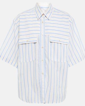 Isabel Marant Nulenci Striped Cotton Shirt - Blue