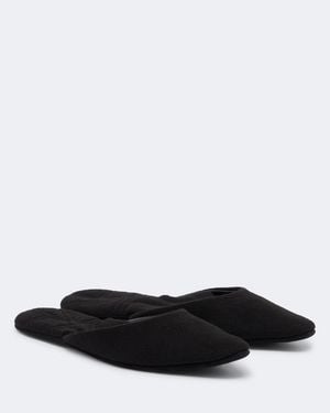 TOTEME Mules En Laine Et Cachemire - Noir