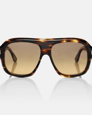Tom Ford Rhonda Aviator Sunglasses - Brown