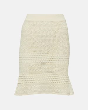 Tom Ford Crochet Miniskirt - White