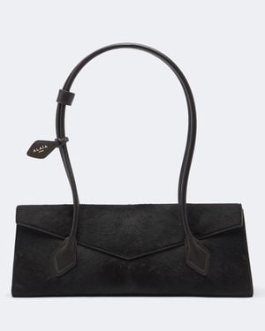 Alaïa Schultertasche Le Teckel Medium Aus Kalbshaar - Schwarz