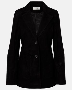 Rohe Suede Blazer - Black