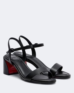Christian Louboutin Jane Leather Sandals - Black