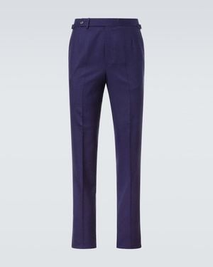 dunhill Wool Suit Pants - Blue