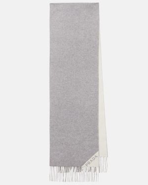 Prada Schal Aus Kaschmir - Grau