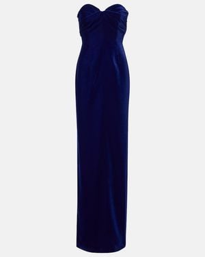 Tom Ford Strapless Gown - Blue