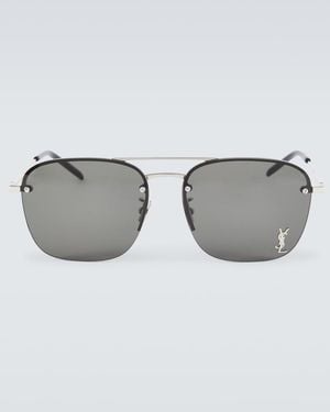 Saint Laurent Sl 309 M Aviator Sunglasses - Grey