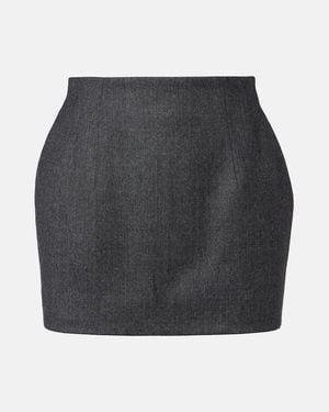 Wardrobe NYC Minirock Aus Wolle - Grau