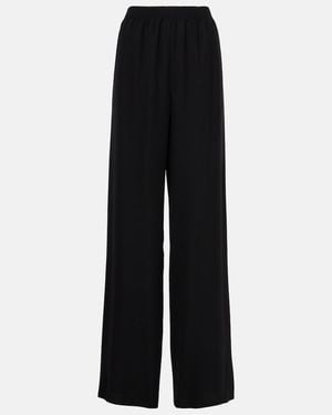 Valentino Cady Couture Wide-Leg Pants - Black