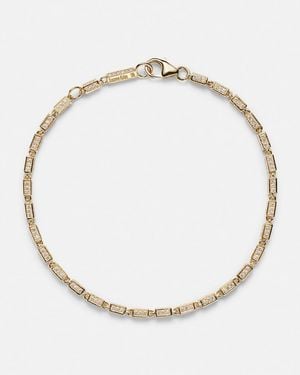Suzanne Kalan Armband Block-Chain Mini Aus 18Kt Gelbgold Mit Diamanten - Mettallic