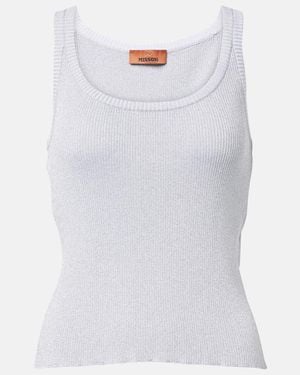 Missoni Lame Tank Top - White