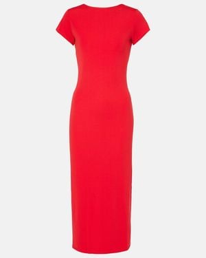 Polo Ralph Lauren Scoop-Back Midi Dress - Red