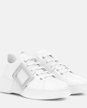 Roger Vivier Zapatillas Viv' Skate De Piel - White