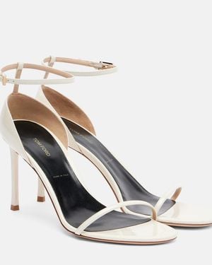 Tom Ford Vertigo Patent Leather Sandals - White
