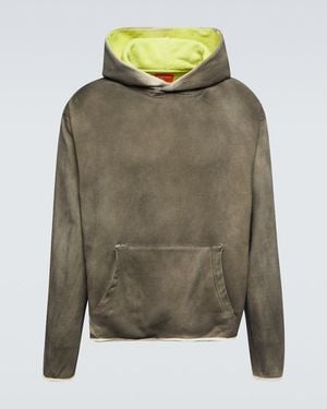 NOTSONORMAL Last Nights Cotton Jersey Hoodie - Green