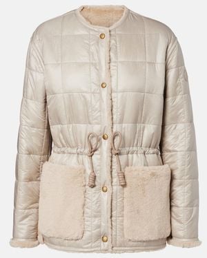 Moncler Tipule Quilted Reversible Down Jacket - Natural