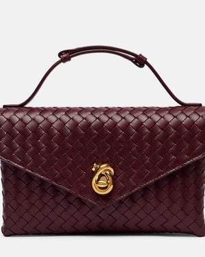 Bottega Veneta Knot Lock Bag - Purple