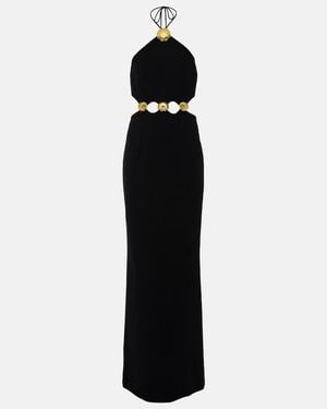 Rebecca Vallance Chelsea Halter Gown - Black