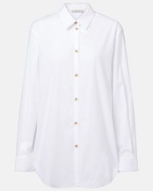 Asceno London Cotton Poplin Shirt - White