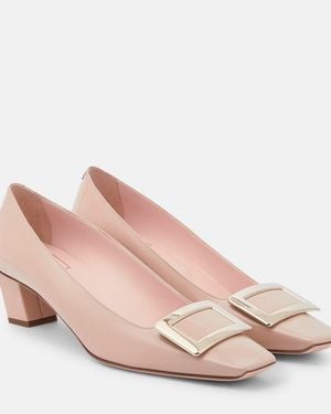 Roger Vivier Belle Vivier Patent Leather Court Shoes - Pink