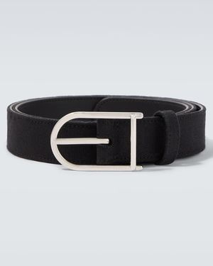 Gucci Guertel Gg Aus Canvas - Schwarz