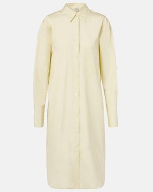 TOTEME Cotton Poplin Shirt Dress - Natural