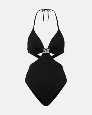Max Mara Costume Intero Cambra Con Cut-Out - Nero