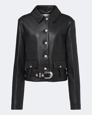 Altuzarra Simons Leather Jacket - Black