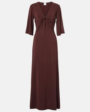 Max Mara Riga Cutout Midi Dress - Purple