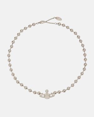 Vivienne Westwood Thames Mini Choker - Metallic