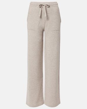 Max Mara Pietra Wool And Cashmere Straight Pants - Natural