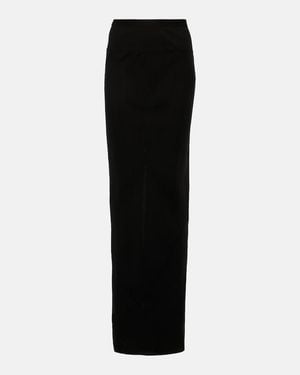 Rick Owens Silk Maxi Skirt - Black